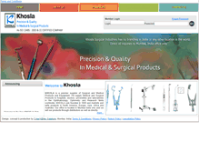Tablet Screenshot of khoslasurgicals.com